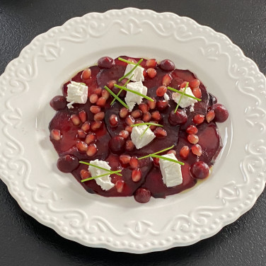 ČERVENÁ ŘEPA - Carpaccio z pečené červené řepy