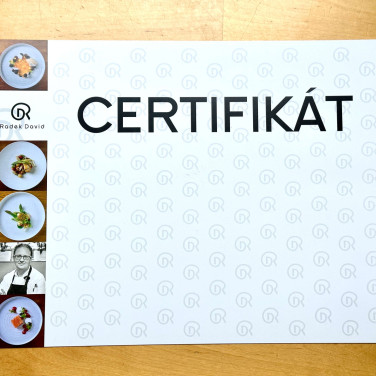 CERTIFIKÁT JAKO PAMÁTKA NA WORKSHOP